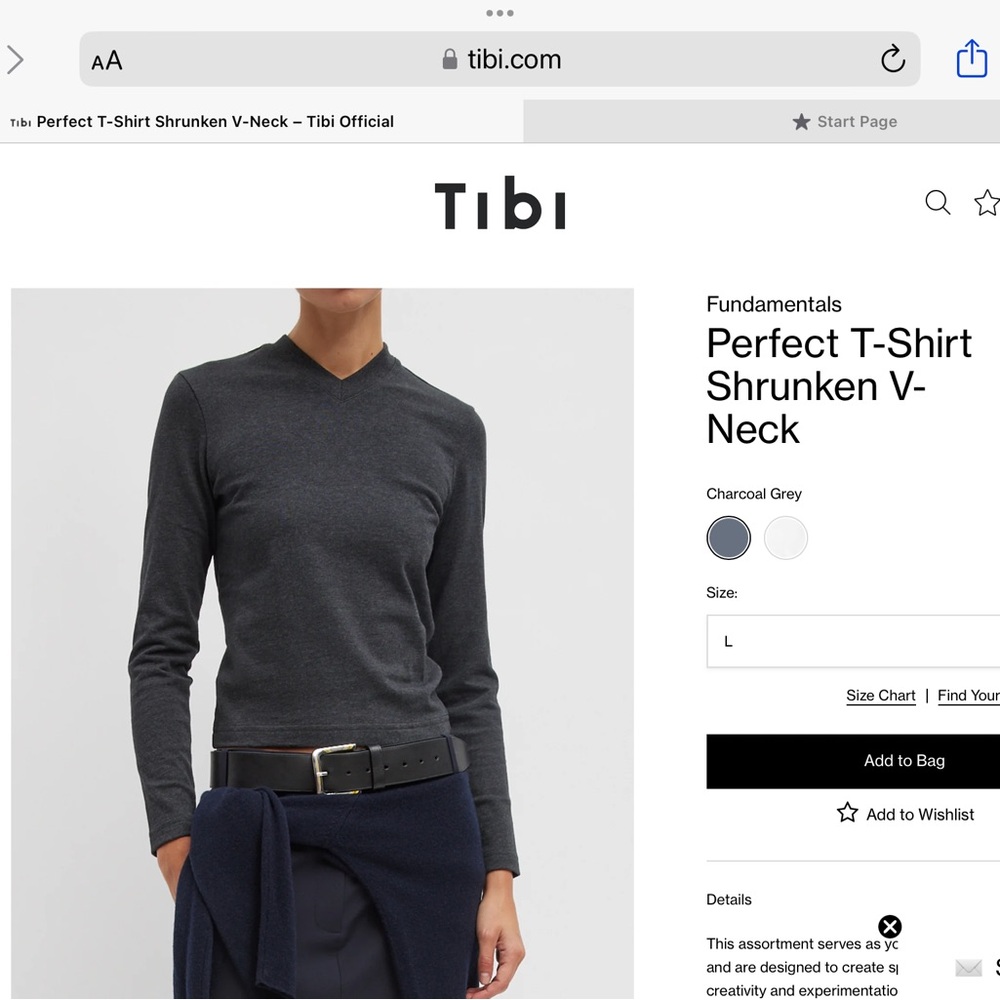 Tibi perfect T-shirt V-neck